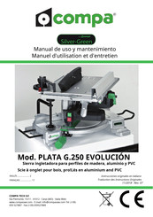 compa Silver-Green PLATA G.250 EVOLUCION Manual De Uso Y Mantenimiento