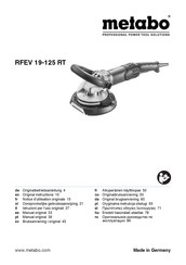 Metabo RFEV 19-125 RT Manual Original