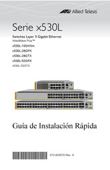 Allied Telesis x530L Serie Guía De Instalación Rápida