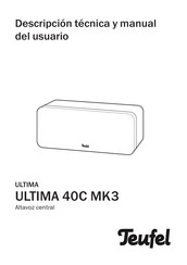 Teufel ULTIMA 40C MK3 Descripción Técnica Y Manual Del Usuario