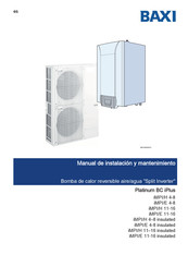 Baxi Platinum BC iPlus iMPI/H 11-16 insulated Manual De Instalación Y Mantenimiento
