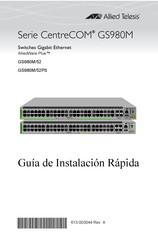 Allied Telesis CentreCOM GS980M/52PS Guía De Instalación Rápida