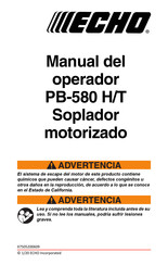 Echo PB-580 T Manual Del Operador