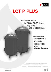 ACV LCT P PLUS Instalación Uso Y Mantenimiento