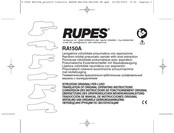 Rupes RA150A Traducción De Manual De Instrucciones Original