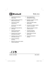 EINHELL TE-CL 12 Li Manual De Instrucciones Original