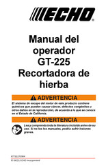 Echo GT-225 Manual Del Operador