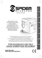 Spidem My Coffee Rapid Steam Instrucciones Para El Uso