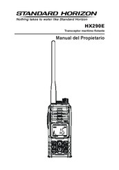 Standard Horizon HX290E Manual Del Propietário