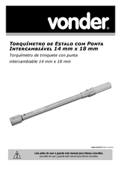 vonder 30.51.400.200 Manual De Instrucciones