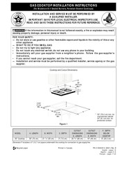 Frigidaire FGC3X4XAWE Instrucciones De Instalación