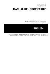 Radio Shack Realistic TRC-224 Manual Del Propietário