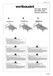 Vertbaudet 70501-1547 Instrucciones De Montaje