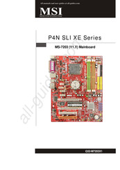 MSI P4N SLI XE Serie Manual Del Usuario