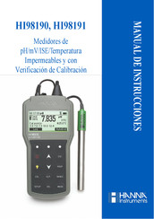 Hanna Instruments HI98190 Manual De Instrucciones