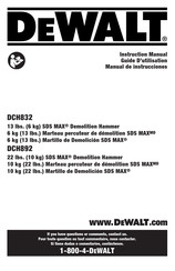 DeWalt DCH832 Manual De Instrucciones