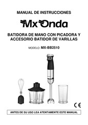 Mx Onda MX-BB2510 Manual De Instrucciones