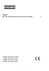 Franke FMW 20 GN G WH Manual De Instrucciones