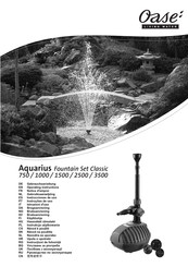 Oase Aquarius Classic 1000 Instrucciones De Uso