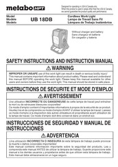 Metabo HPT UB 18DB Instrucciones De Seguridad Y Manual De Instrucciones