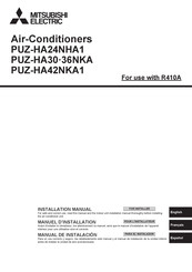 Mitsubishi Electric PUZ-HA24NHA1 Manual De Instalación