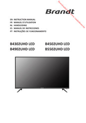 Brandt B4502UHD LED Manual De Instrucciones