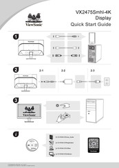 ViewSonic VX2475Smhl-4K Guia De Inicio Rapido