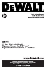 DeWalt DCD703 Manual De Instrucciones