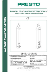 Presto PRESTOTEM TOUCH Manual Del Usuario