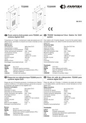 FARFISA INTERCOMS TD2000 Manual Del Usuario