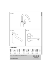 Grohe 31 128 Guia De Inicio Rapido