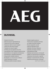 AEG BUS18SBL Traducción Del Manual Original