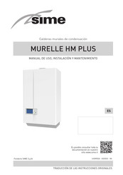 Sime MURELLE HM PLUS Serie Manual De Uso, Instalación Y Mantenimiento