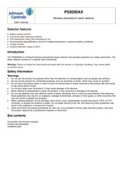 Johnson Controls PG9200AX Manual Del Usuario