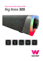 WOXTER Big Bass 320 Manual Del Usuario