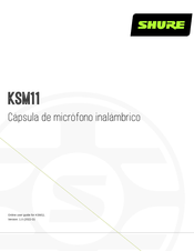 Shure KSM11 Manual