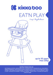 KIKKA BOO EAT'N PLAY Instrucciones De Uso