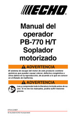 Echo P44914001001 Manual Del Operador