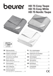 Beurer HD 75 Cosy Taupe Instrucciones Para El Uso