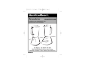 Hamilton Beach D20 Manual Del Usuario