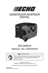 Echo EGi-3600LN Manual Del Operador