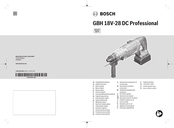 Bosch GBH 18V-28 DC Professional Manual Original