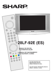 Sharp 28LF-92E Manual Del Uso