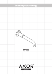 Hansgrohe AXOR Montreux 16541 Serie Instrucciones De Montaje