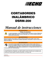 Echo DSRM-200 Manual De Instrucciones