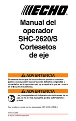 Echo SHC-2620 Manual De Instrucciones