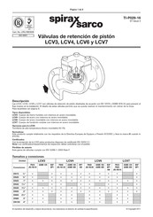 Spirax Sarco LCV7 Instrucciones