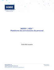 HME NEXEO Guia Del Usuario