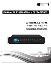 Contractor Audio A-5001FM Manual De Instalación Y Operaciones