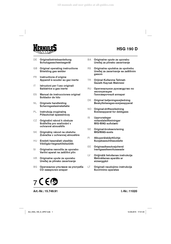 HERKULES HSG 190 D Manual De Instrucciones Original